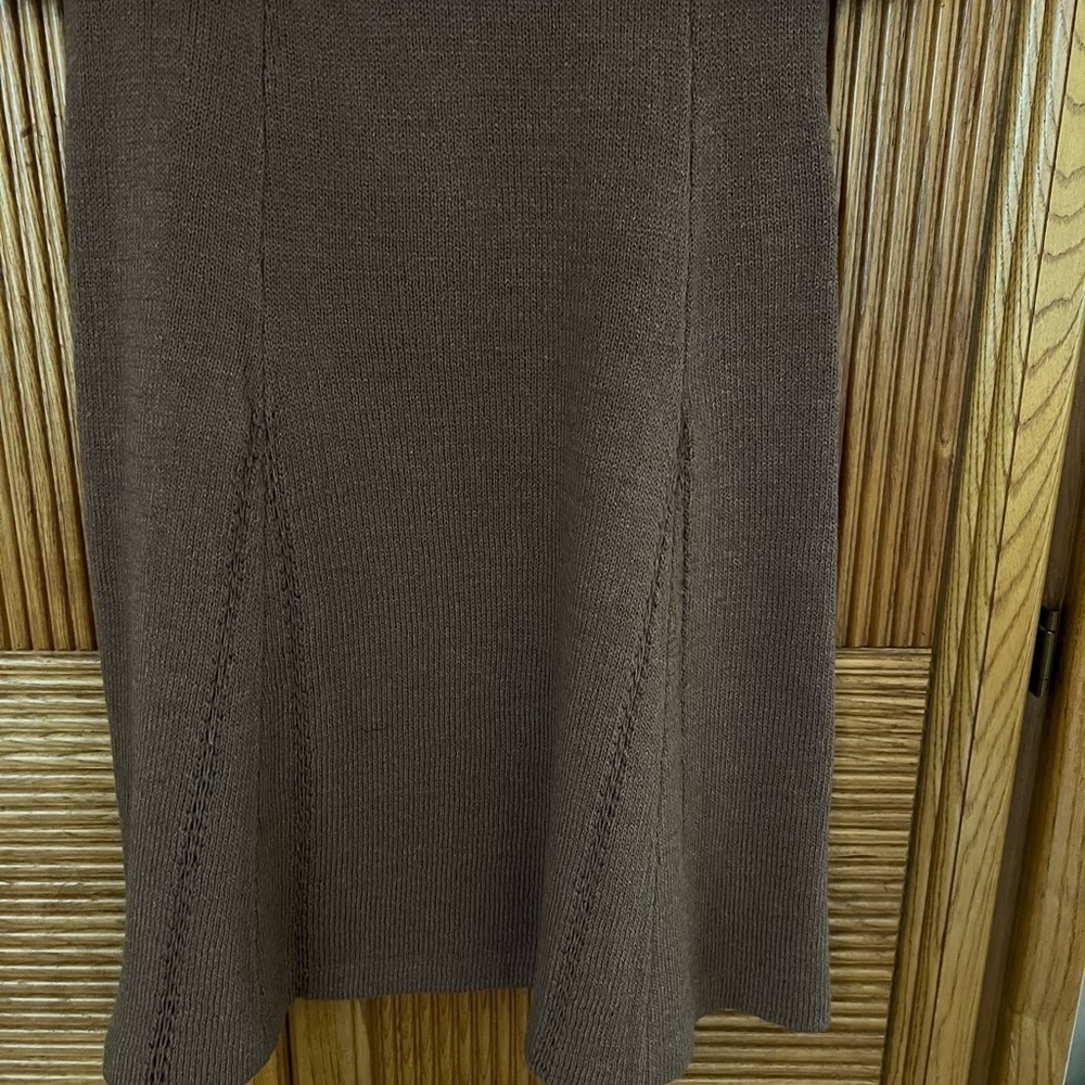 Ann Katrina knit skirt Carmel retro vintage - Picture 3 of 5
